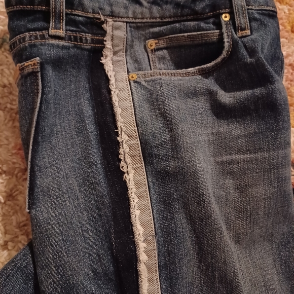 Joe's Jeans The Icon Mid Rise Skinny Crop • Tuxedo Stripe • Size 31 • EUC - Picture 5 of 11